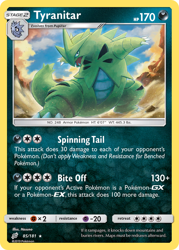 Tyranitar (85/181) [Sun & Moon: Team Up] | The Time Vault CA