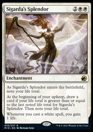 Sigarda's Splendor (Promo Pack) [Innistrad: Midnight Hunt Promos] | The Time Vault CA