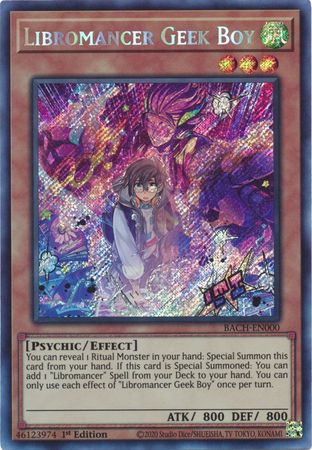 Libromancer Geek Boy [BACH-EN000] Secret Rare | The Time Vault CA