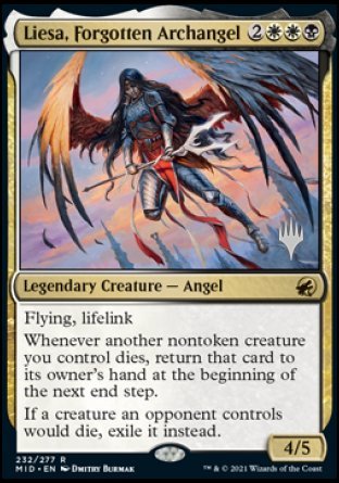 Liesa, Forgotten Archangel (Promo Pack) [Innistrad: Midnight Hunt Promos] | The Time Vault CA