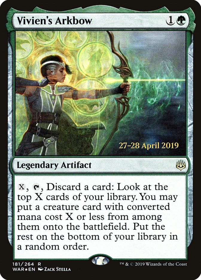 Vivien's Arkbow  [War of the Spark Prerelease Promos] | The Time Vault CA