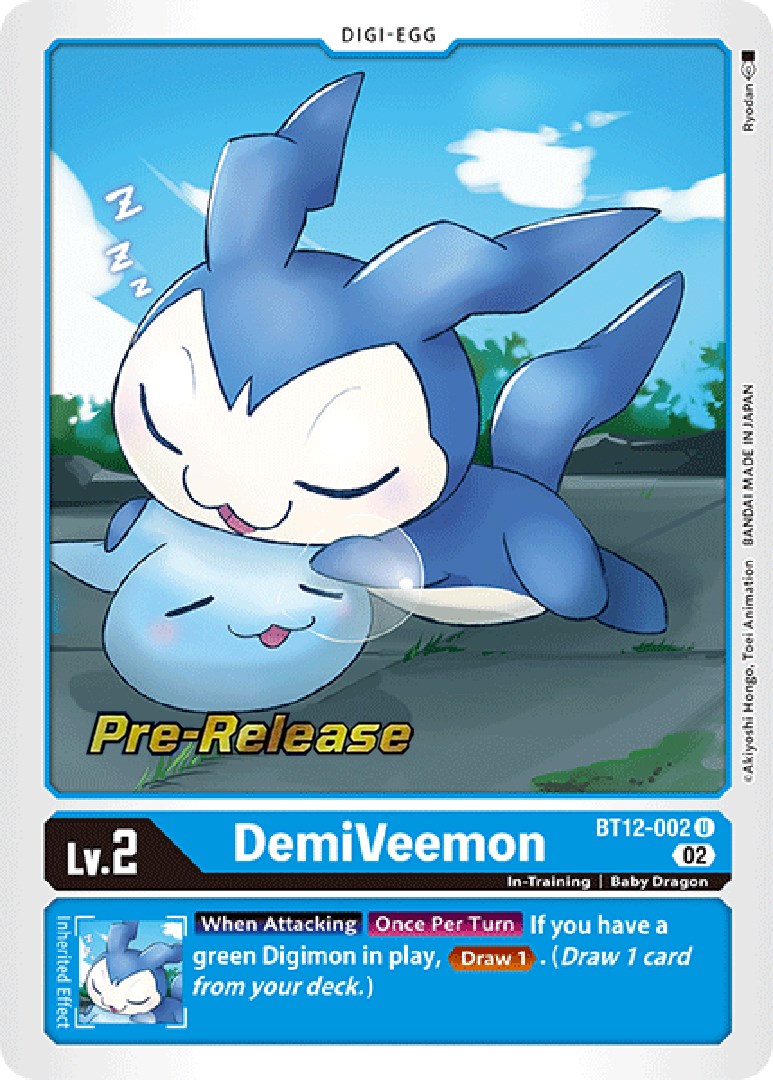 DemiVeemon [BT12-002] [Across Time Pre-Release Cards] | The Time Vault CA