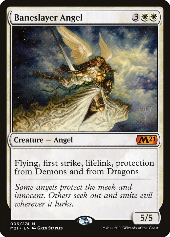Baneslayer Angel (Promo Pack) [Core Set 2021 Promos] | The Time Vault CA