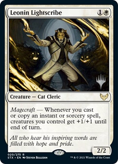 Leonin Lightscribe (Promo Pack) [Strixhaven: School of Mages Promos] | The Time Vault CA