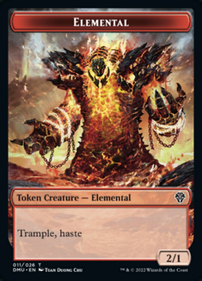 Elemental Token [Dominaria United Tokens] | The Time Vault CA