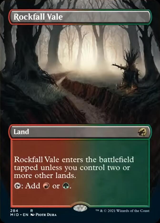 Rockfall Vale (Borderless) [Innistrad: Midnight Hunt] | The Time Vault CA