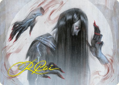 Clawing Torment Art Card (Gold-Stamped Signature) [Kamigawa: Neon Dynasty Art Series] | The Time Vault CA