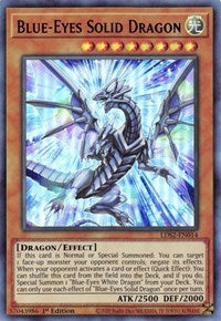 Blue-Eyes Solid Dragon (Blue) [LDS2-EN014] Ultra Rare | The Time Vault CA