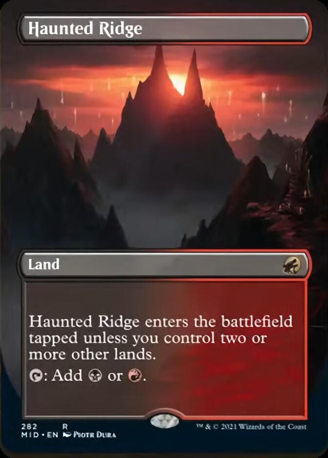 Haunted Ridge (Borderless) [Innistrad: Midnight Hunt] | The Time Vault CA
