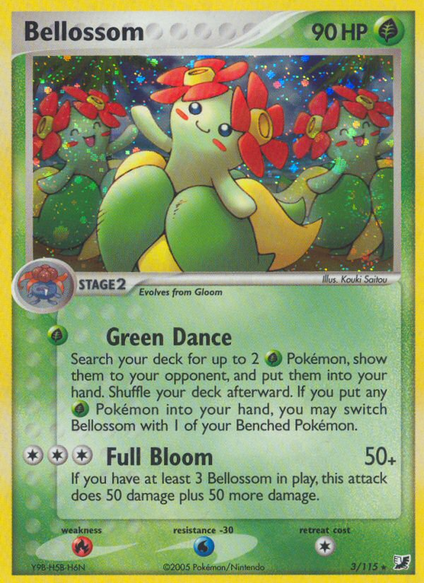 Bellossom (3/115) [EX: Unseen Forces] | The Time Vault CA