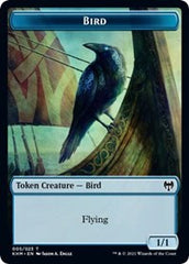 Bird (005) // Soldier Double-sided Token [Kaldheim Commander Tokens] | The Time Vault CA