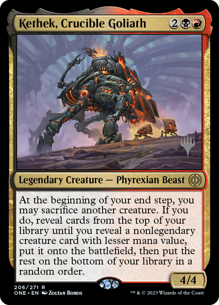 Kethek, Crucible Goliath (Promo Pack) [Phyrexia: All Will Be One Promos] | The Time Vault CA