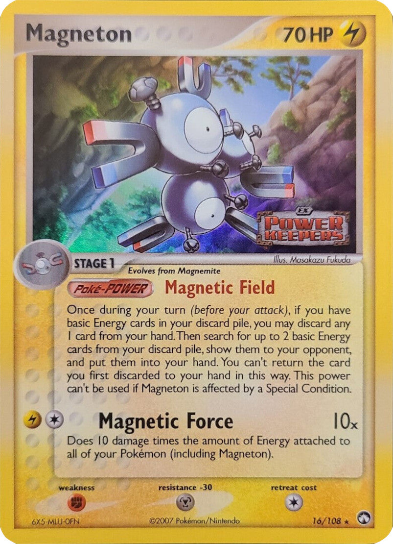 Magneton (16/108) (Stamped) [EX: Power Keepers] | The Time Vault CA