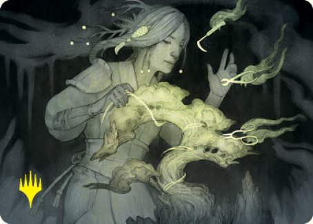 Careful Cultivation Art Card (Gold-Stamped Signature) [Kamigawa: Neon Dynasty Art Series] | The Time Vault CA