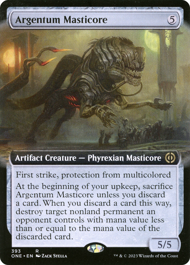 Argentum Masticore (Extended Art) [Phyrexia: All Will Be One] | The Time Vault CA