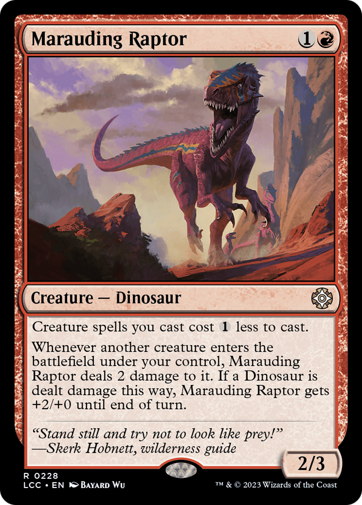 Marauding Raptor [The Lost Caverns of Ixalan Commander] | The Time Vault CA