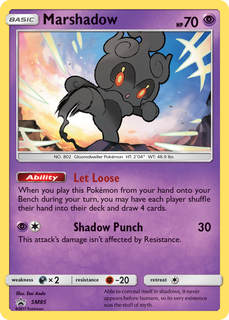 Marshadow (SM85) [Sun & Moon: Black Star Promos] | The Time Vault CA