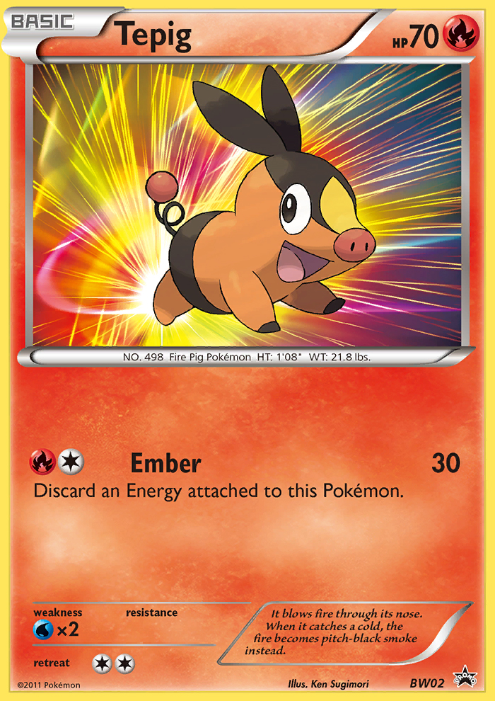 Tepig (BW02) [Black & White: Black Star Promos] | The Time Vault CA