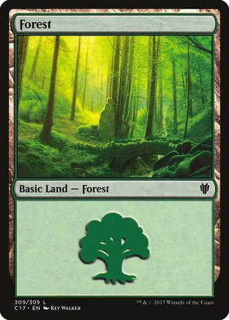 Forest (309) [Commander 2017] | The Time Vault CA