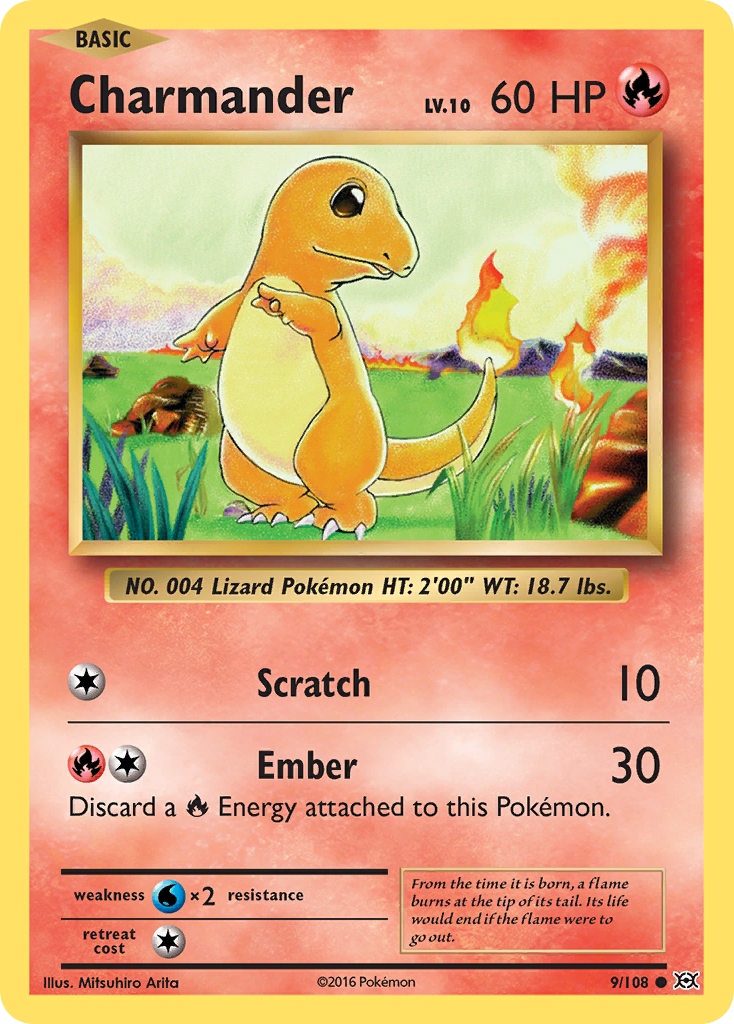 Charmander (9/108) [XY: Evolutions] | The Time Vault CA