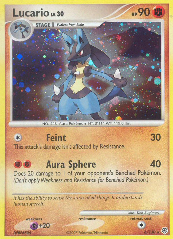 Lucario (6/130) [Diamond & Pearl: Base Set] | The Time Vault CA