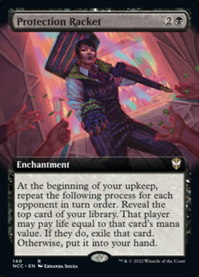 Protection Racket (Extended Art) [Streets of New Capenna Commander] | The Time Vault CA