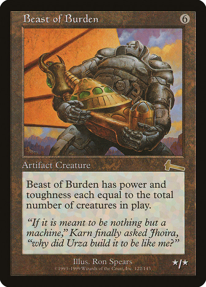 Beast of Burden [Urza's Legacy] | The Time Vault CA