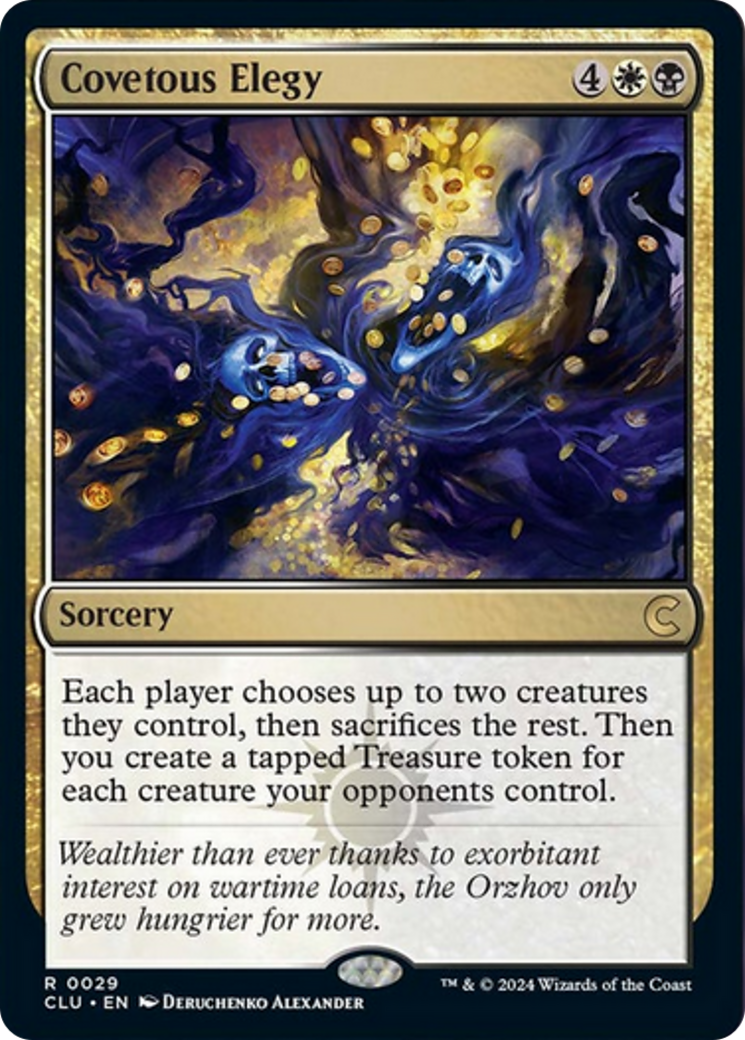 Covetous Elegy [Ravnica: Clue Edition] | The Time Vault CA