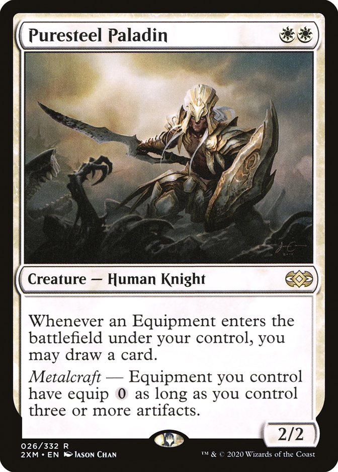 Puresteel Paladin [Double Masters] | The Time Vault CA