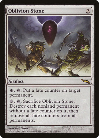 Oblivion Stone [Mirrodin] | The Time Vault CA