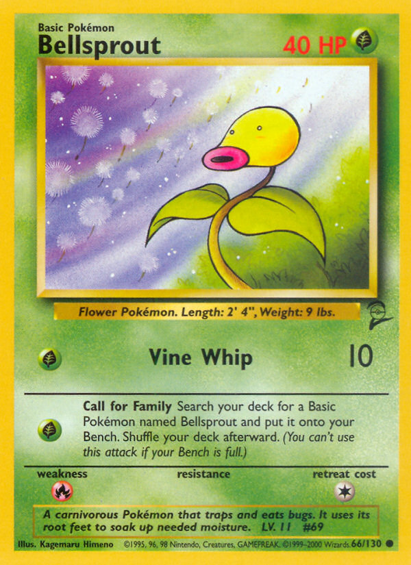 Bellsprout (66/130) [Base Set 2] | The Time Vault CA