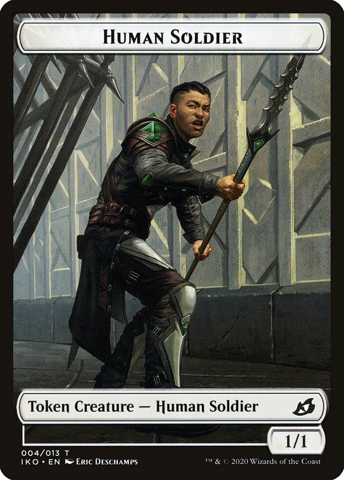 Human Soldier (004/013) [Ikoria: Lair of Behemoths Tokens] | The Time Vault CA