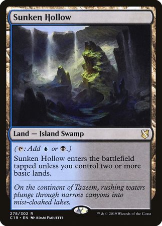 Sunken Hollow [Commander 2019] | The Time Vault CA