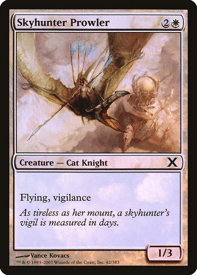 Skyhunter Prowler (Premium Foil) [Tenth Edition] | The Time Vault CA