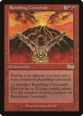 Rumbling Crescendo [Urza's Saga] | The Time Vault CA