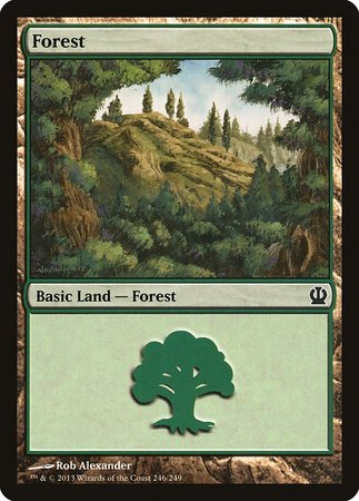Forest (246) [Theros] | The Time Vault CA