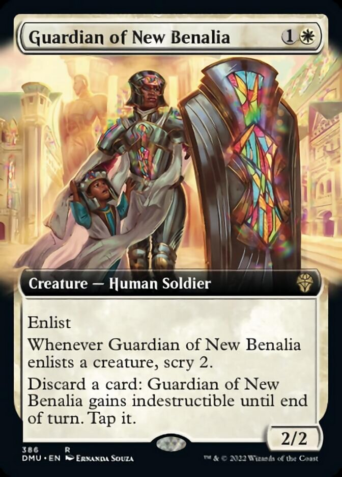 Guardian of New Benalia (Extended Art) [Dominaria United] | The Time Vault CA