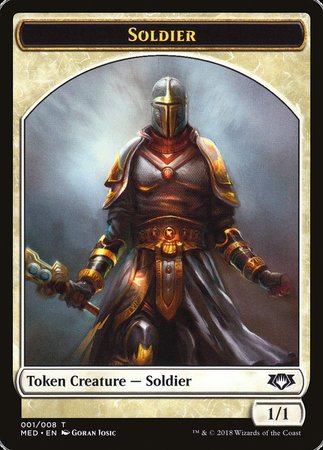 Soldier Token [Mythic Edition Tokens] | The Time Vault CA