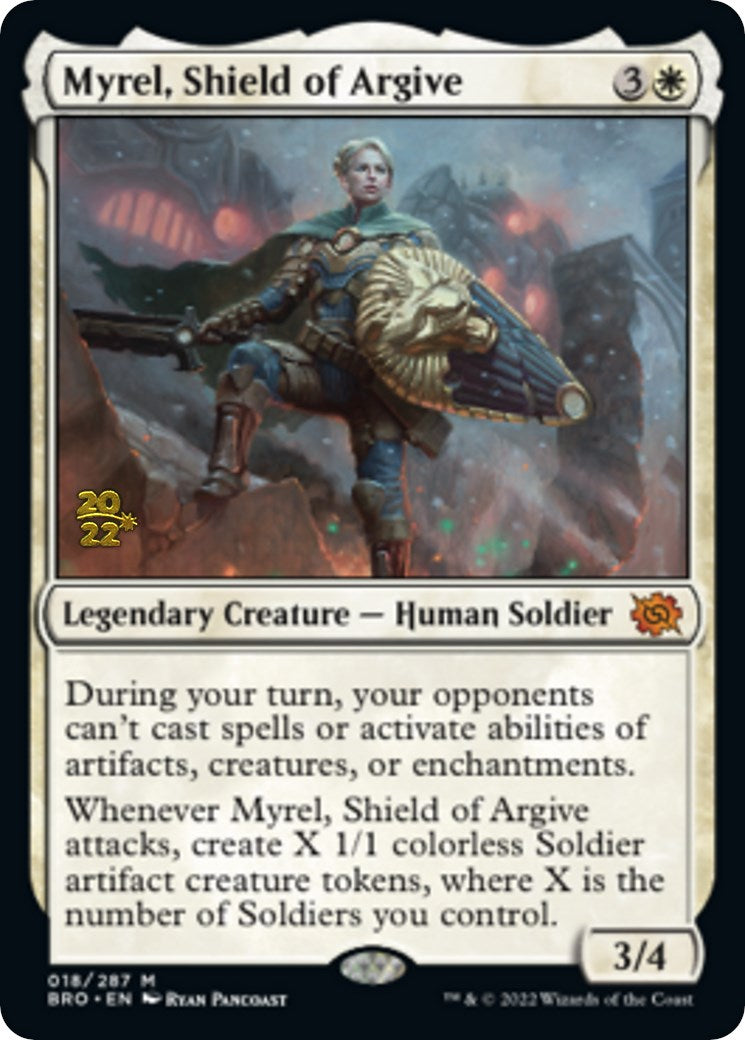 Myrel, Shield of Argive [The Brothers' War: Prerelease Promos] | The Time Vault CA