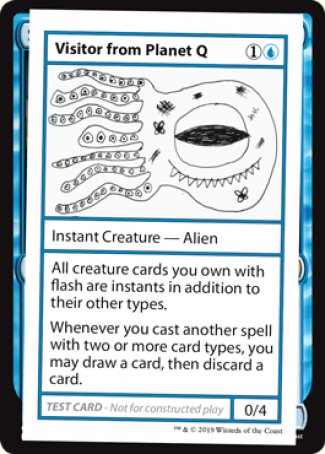 Visitor from Planet Q (2021 Edition) [Mystery Booster Playtest Cards] | The Time Vault CA