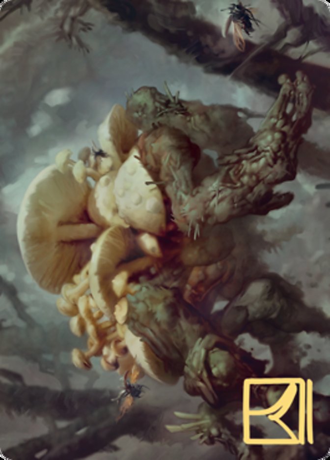 Swarm Shambler Art Card (Gold-Stamped Signature) [Zendikar Rising Art Series] | The Time Vault CA