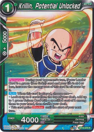 Krillin, Potential Unlocked (BT10-070) [Rise of the Unison Warrior 2nd Edition] | The Time Vault CA