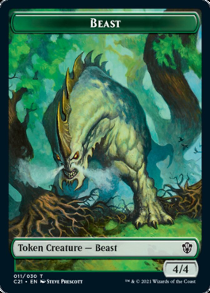 Beast (011) // Insect Token [Commander 2021 Tokens] | The Time Vault CA