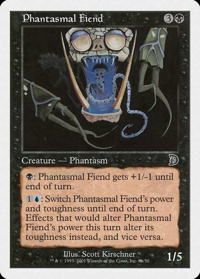 Phantasmal Fiend (Black Background) [Deckmasters] | The Time Vault CA