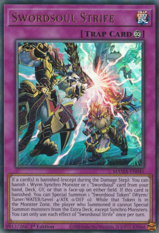Swordsoul Strife [MAMA-EN045] Ultra Rare | The Time Vault CA