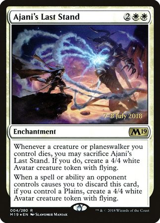 Ajani's Last Stand [Core Set 2019 Promos] | The Time Vault CA
