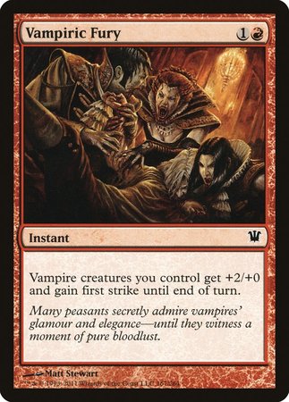 Vampiric Fury [Innistrad] | The Time Vault CA