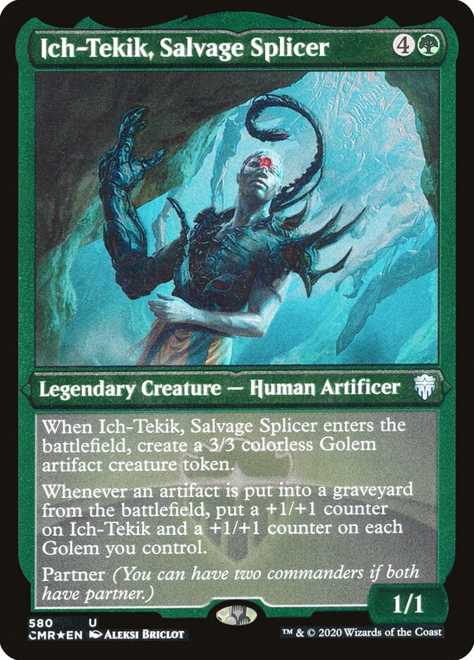 Ich-Tekik, Salvage Splicer (Foil Etched) [Commander Legends] | The Time Vault CA