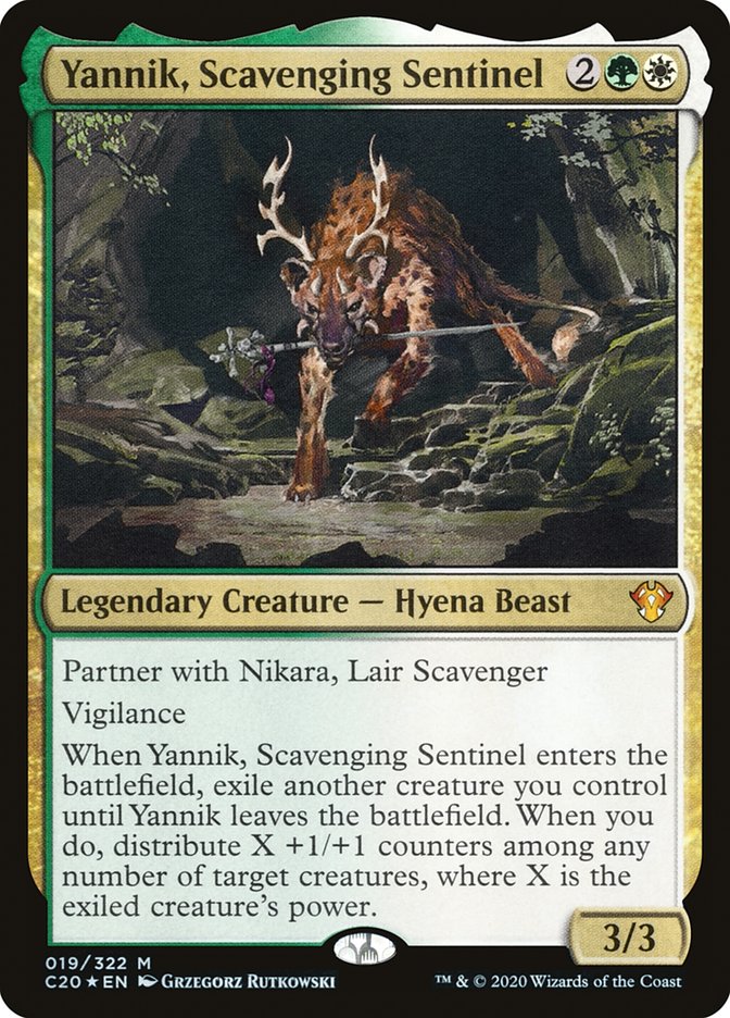 Yannik, Scavenging Sentinel [Commander 2020] | The Time Vault CA