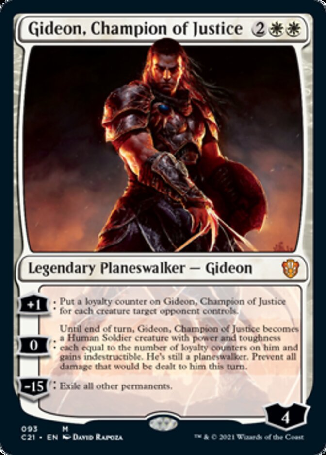 Gideon, Champion of Justice [Commander 2021] | The Time Vault CA
